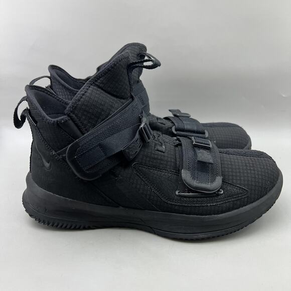 Nike LeBron Soldier 13 SFG Shoes Men Size 11.5 Black Basketball Comfort Sneakers - Picture 1 of 8